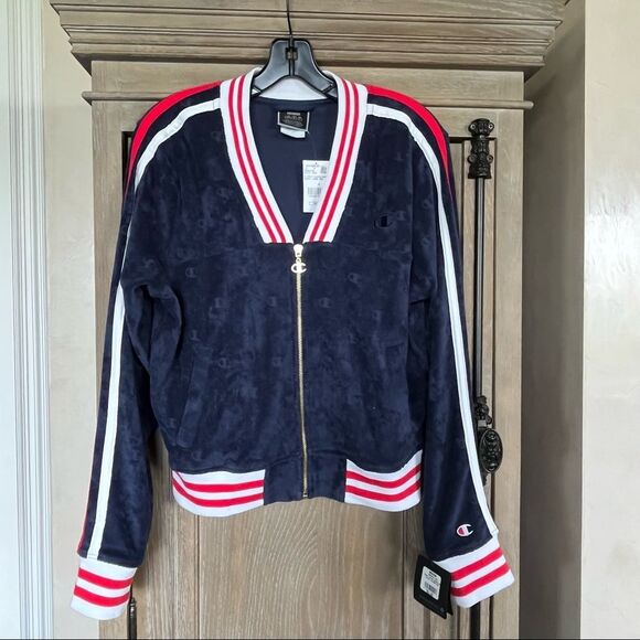 Champion Imperial Terry Cloth Warm-Up Jacket Medium NWT - Picture 7 of 17